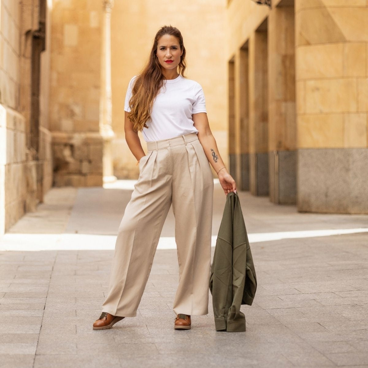 PEDRERA CUERO/ELAST. KAKI-4